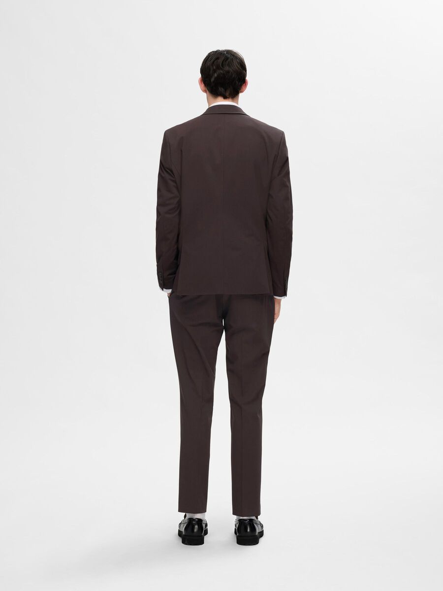 Selected VISKOSEMIX SLIM FIT BLAZER, Chocolate Torte, highres - 16087824_ChocolateTorte_004.jpg
