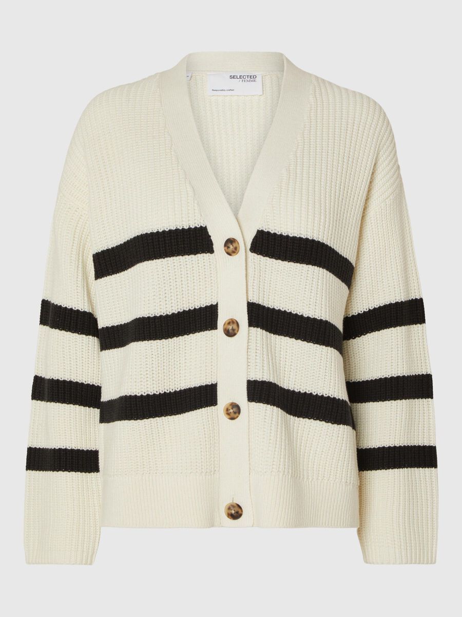 Selected STRIPED CARDIGAN, Snow White, highres - 16090275_SnowWhite_1051477_001.jpg