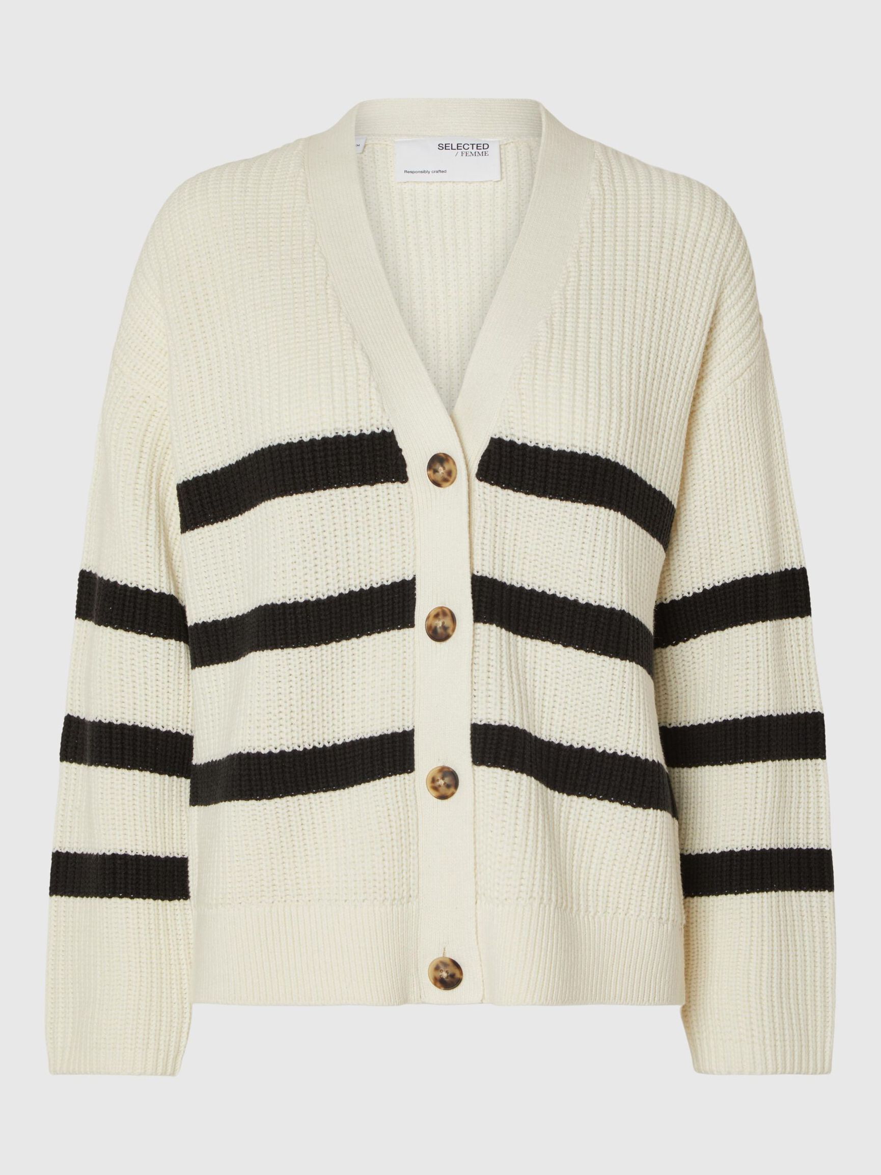 STRIPED CARDIGAN, Snow White, highres