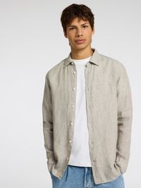 100% HØR SKJORTE, Vetiver, highres