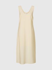 SANS MANCHES ROBE MI-LONGUE, Birch, highres