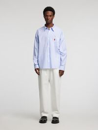 EMBROIDERED REGULAR FIT SHIRT, Bright White, highres