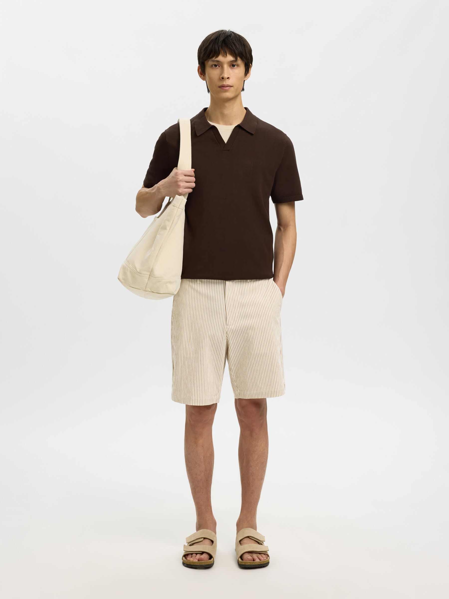 SEERSUCKER SHORTS, Kelp, highres