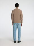 Selected HALVE RITSSLUITING SWEATER, Greige, highres - 16092601_Greige_004.jpg