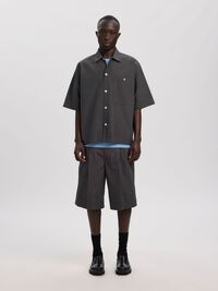RELAXED FIT SHORT SLEEVED SHIRT, Forged Iron, highres
