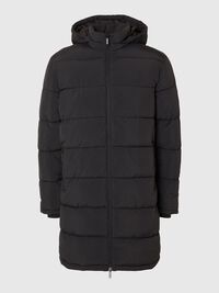 LANGE WATTIERTE JACKE, Black, highres