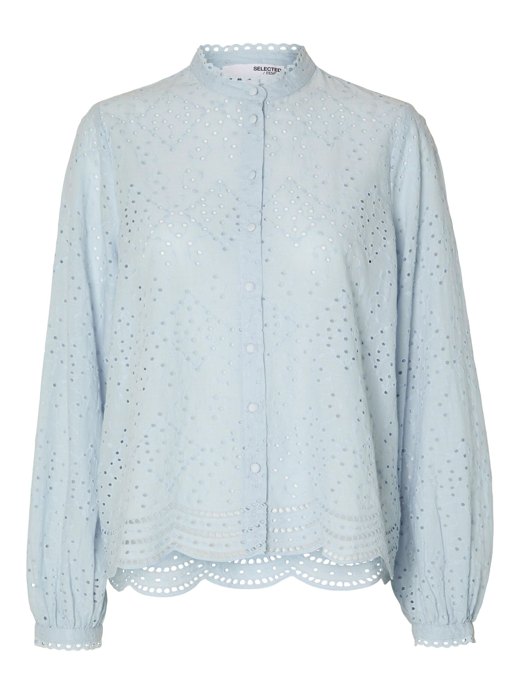 BORDADO INGLÉS CAMISA, Cashmere Blue, highres
