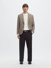 CREW NECK JUMPER, Egret, highres