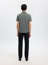 ZIPPER POLO, Agave Green, highres