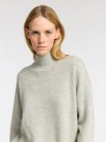 Selected HIGH NECK  STRICKPULLOVER, Light Grey Melange, highres - 16094759_LightGreyMelange_006.jpg