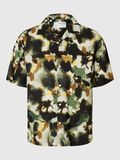 Selected PRINTED SHORT SLEEVED SHIRT, Black, highres - 16091381_Black_1184044_001.jpg