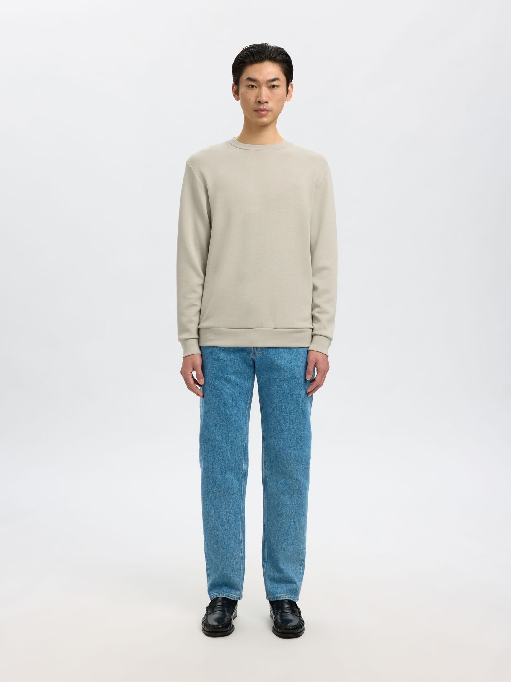 VISCOSE MÉLANGÉE SWEAT-SHIRT, Pure Cashmere, highres