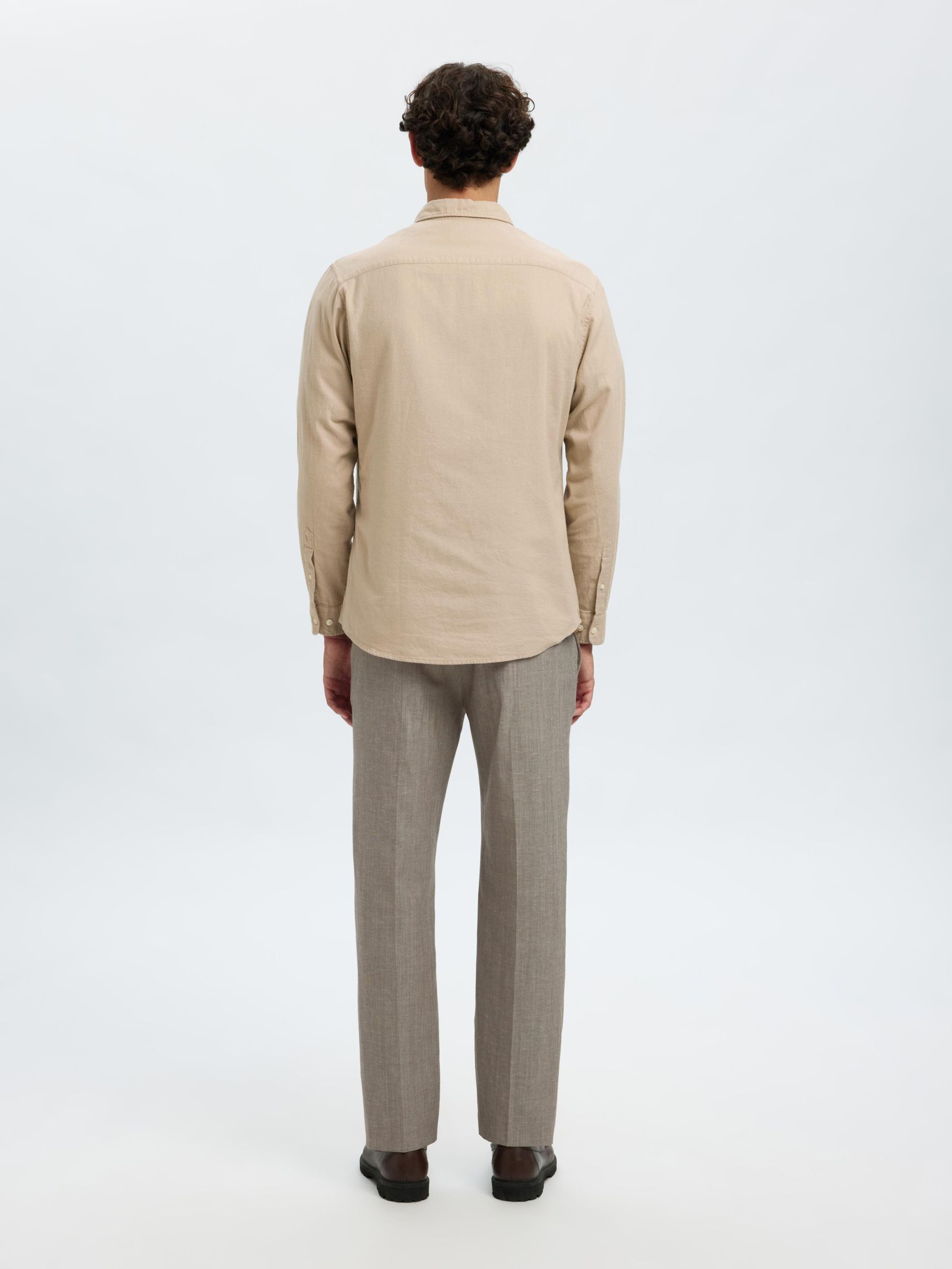 FLANNEL SHIRT, Pure Cashmere, highres