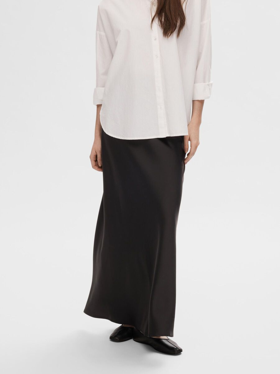 Selected SATIN MAXIROCK, Black, highres - 16090863_Black_003.jpg