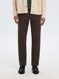 175 SLIM FIT BRUSHED CHINO, Demitasse, highres