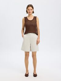 HAMPABLANDNING STICKAD TOPP, Chestnut, highres