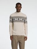 Selected HIGH NECK WEIHNACHTSPULLOVER, Bone White, highres - 16081554_BoneWhite_889028_005.jpg