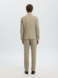 SLIM FIT SINGLE-BREASTED BLAZER, Sand, highres