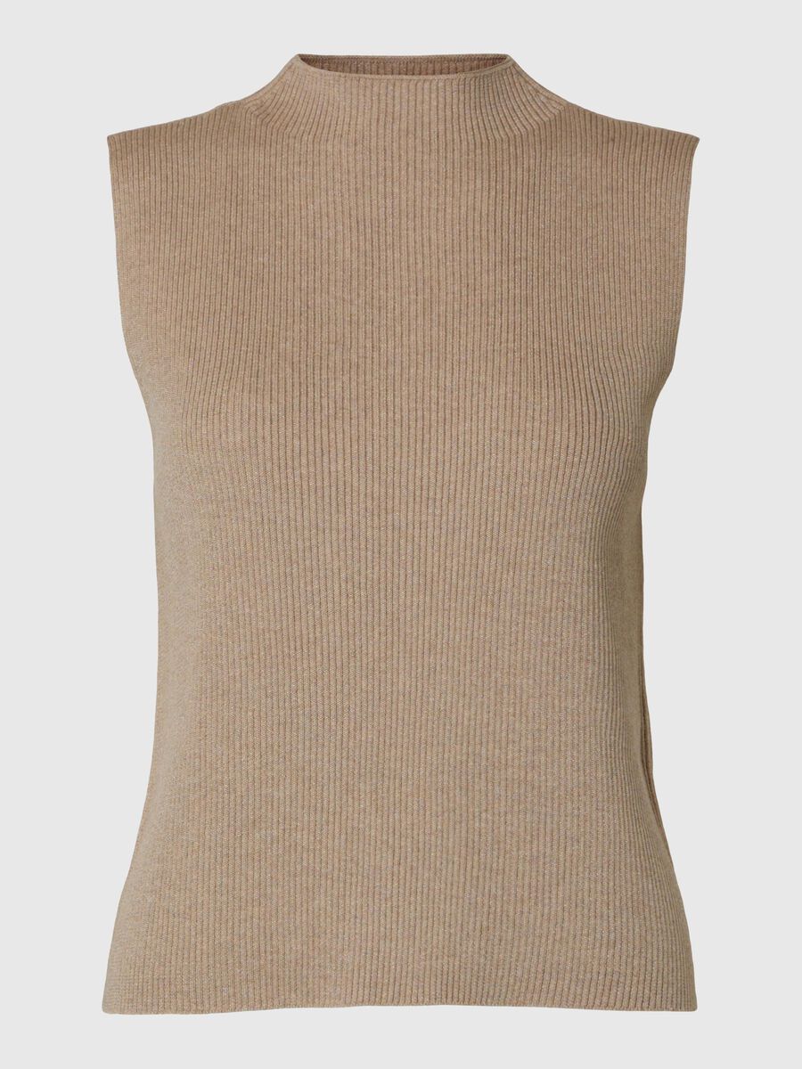 Selected GLITTER SLEEVELESS TOP, Irish Cream, highres - 16095890_IrishCream_1152391_001.jpg
