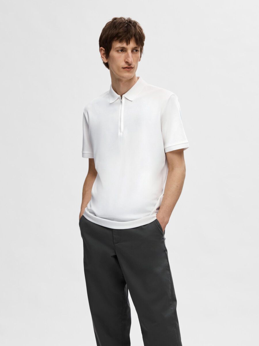 Selected ZIPPER POLO, Cloud Dancer, highres - 16079026_CloudDancer_003.jpg