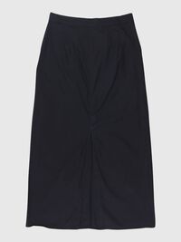 STRAIGHT MAXI SKIRT, Black, highres