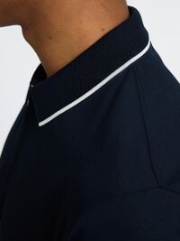 SHORT SLEEVED POLO SHIRT, Sky Captain, highres