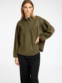100% BOMULD LANGÆRMET BLUSE, Kalamata, highres