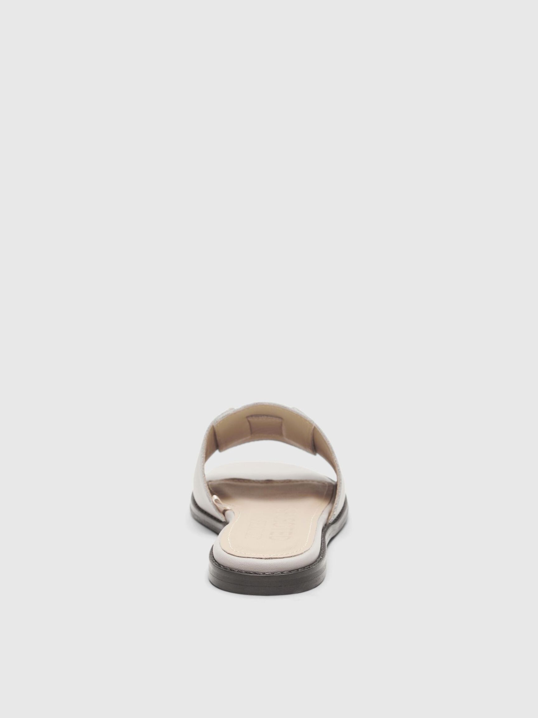 LEATHER SLIDERS, Greige, highres