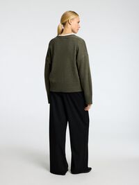 ULDBLANDING STRIKKET CARDIGAN, Kalamata, highres