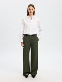 TAILORED WIDE-LEG TROUSERS, Deep Depths, highres