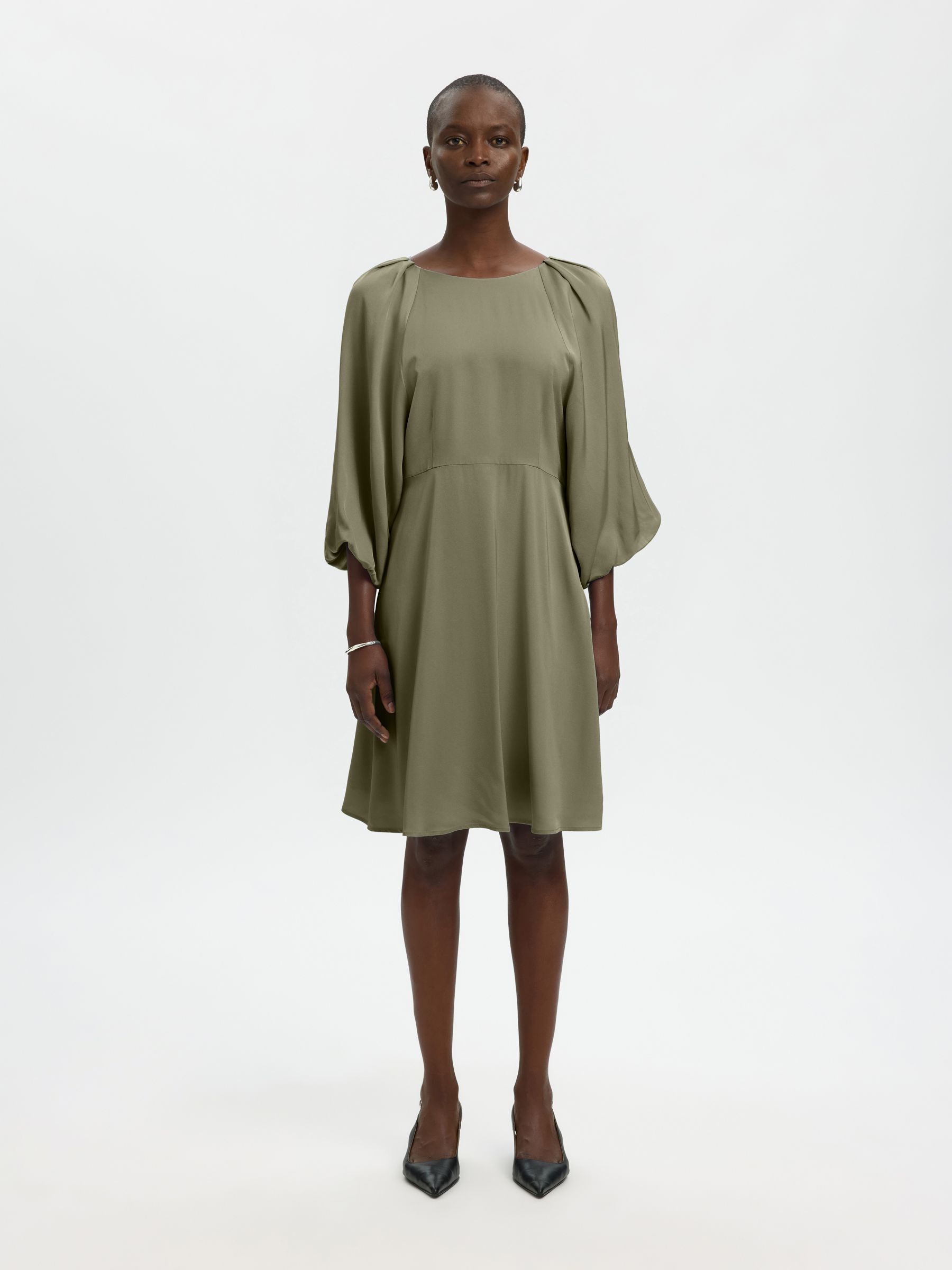 VISCOSA VESTIDO MINI, Deep Lichen Green, highres