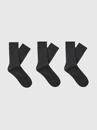 CLASSIC SOCKS, Dark Grey Melange, highres