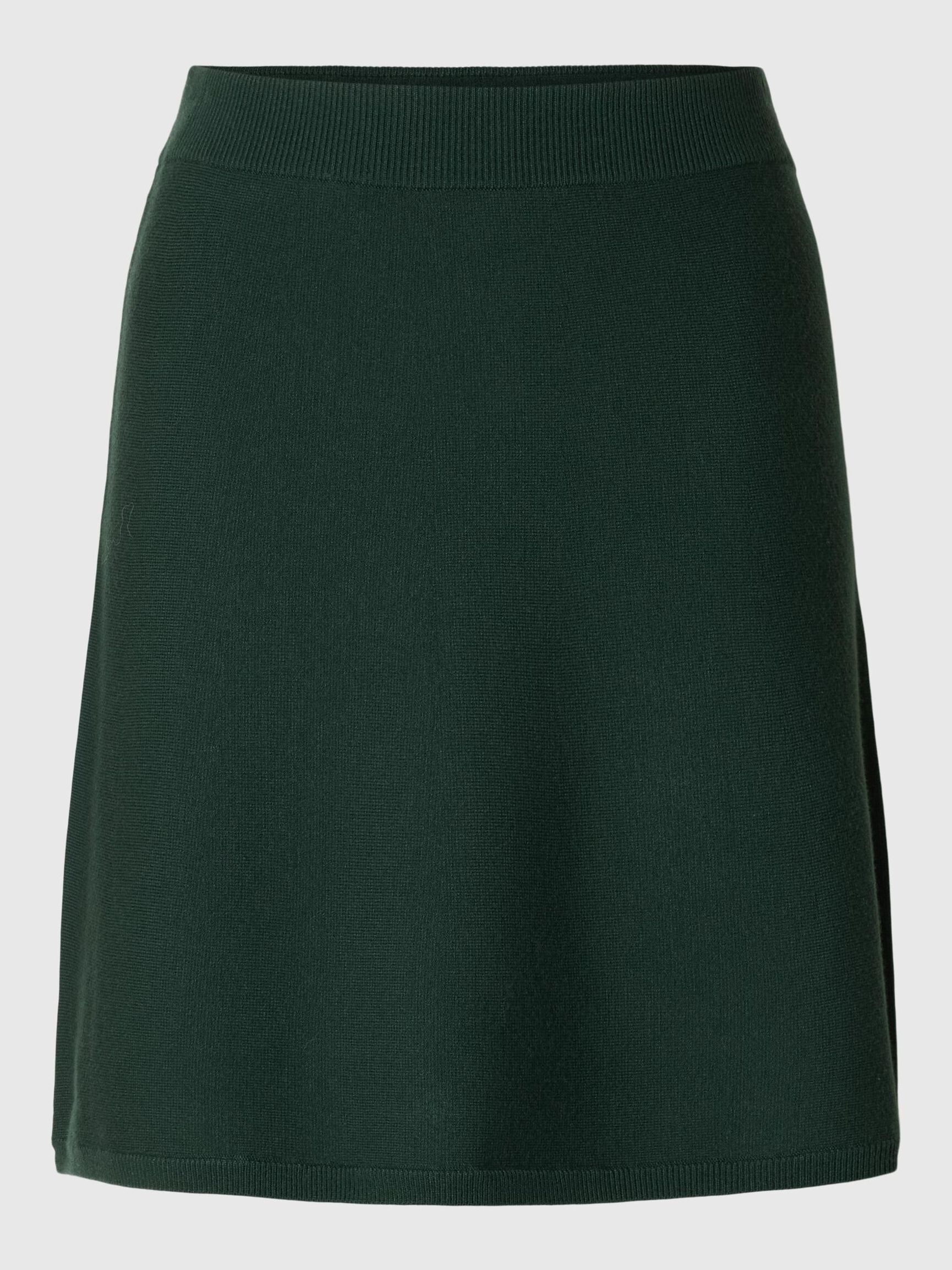 VISCOSE BLEND KNITTED MINI SKIRT, Scarab, highres