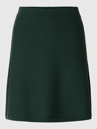 VISCOSE BLEND KNITTED MINI SKIRT, Scarab, highres