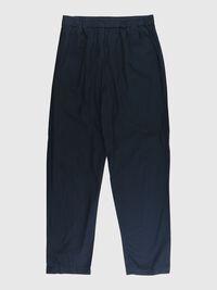KATOENEN HIGH-WAIST BROEK, Black, highres
