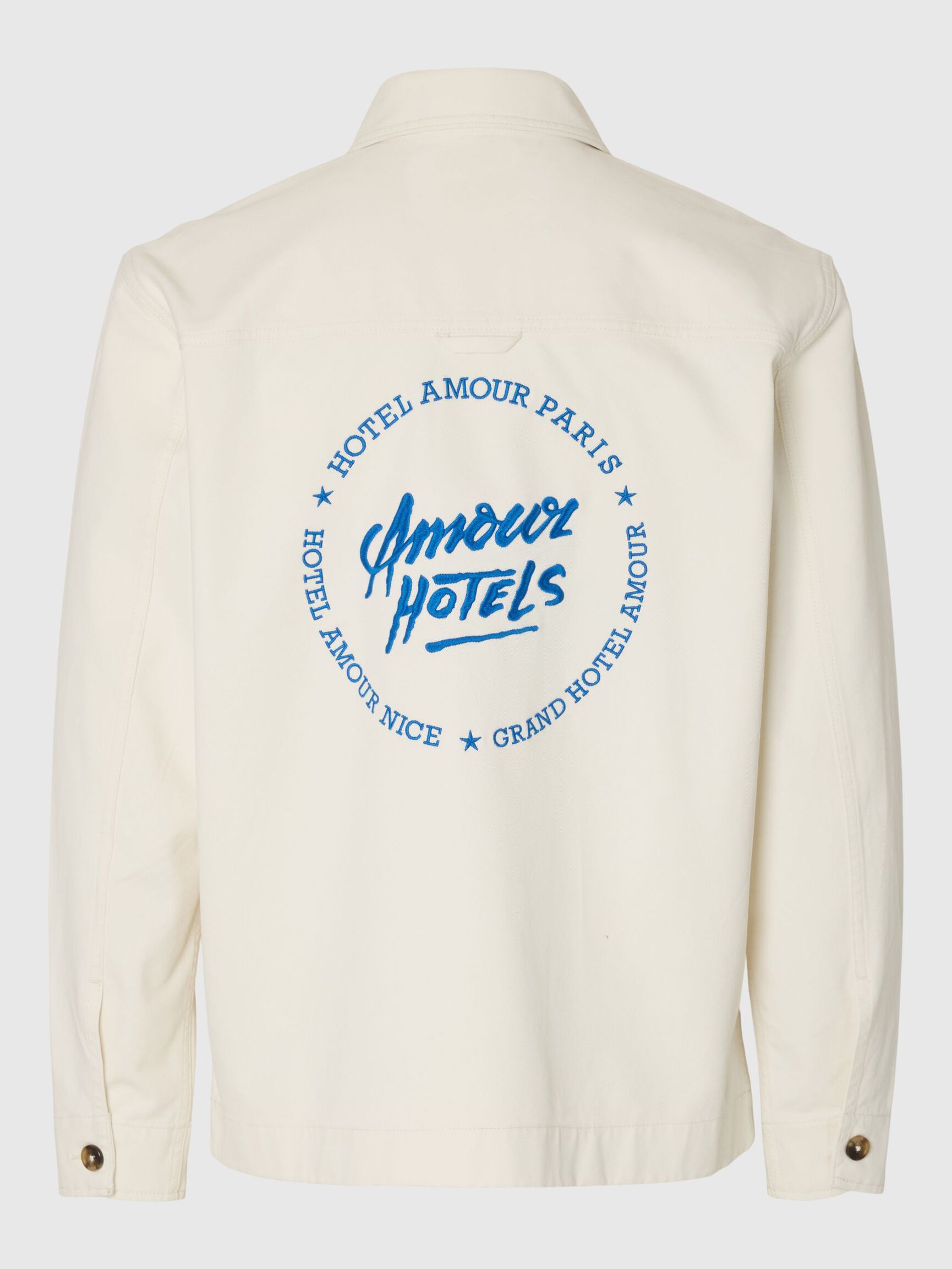 REGULAR FIT OVERSHIRT, Egret, highres