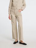 Selected HOOG GETAILLEERD WIDE FIT JEANS, Beige, highres - 16096664_Beige_1166571_003.jpg