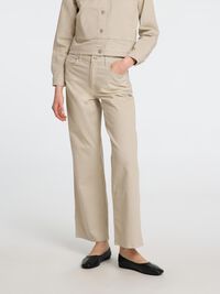 HÖG MIDJA VIDA JEANS, Beige, highres