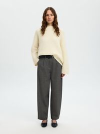 WOOL BLEND  PULLOVER, Birch, highres