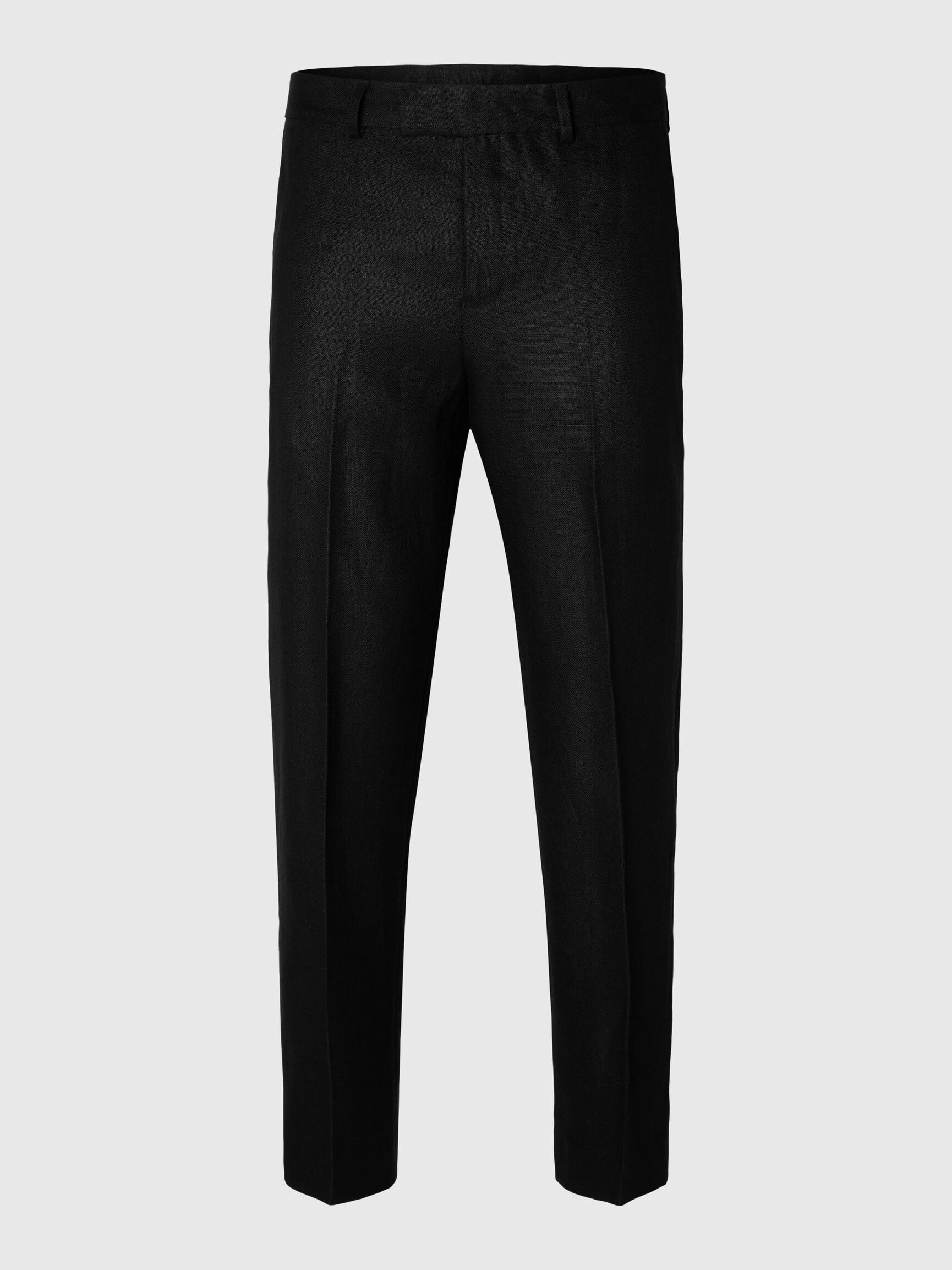 100% HEMP TROUSERS, Black, highres