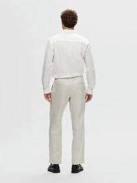 100% LINEN SUIT TROUSERS, Sand, highres